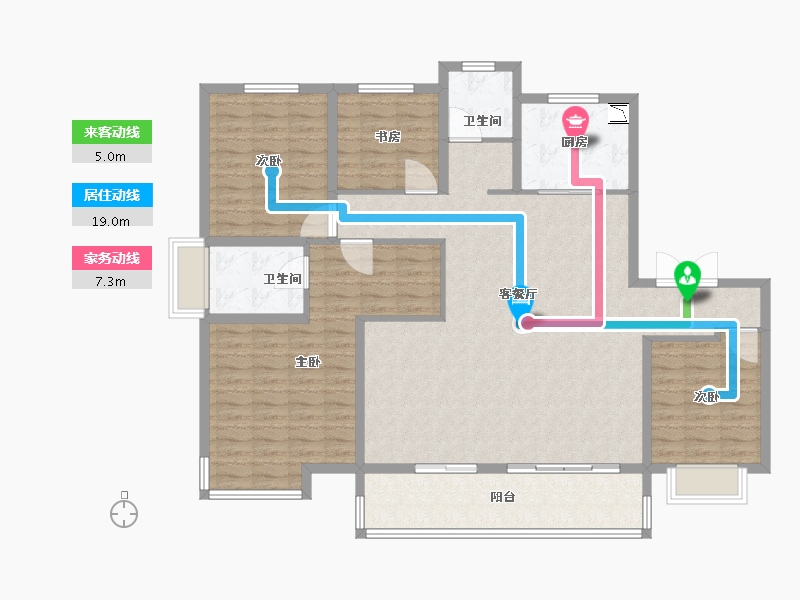 江苏省-泰州市-金通海棠湾-138.00-户型库-动静线