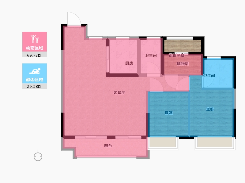 江苏省-苏州市-常熟誉景华庭-92.01-户型库-动静分区