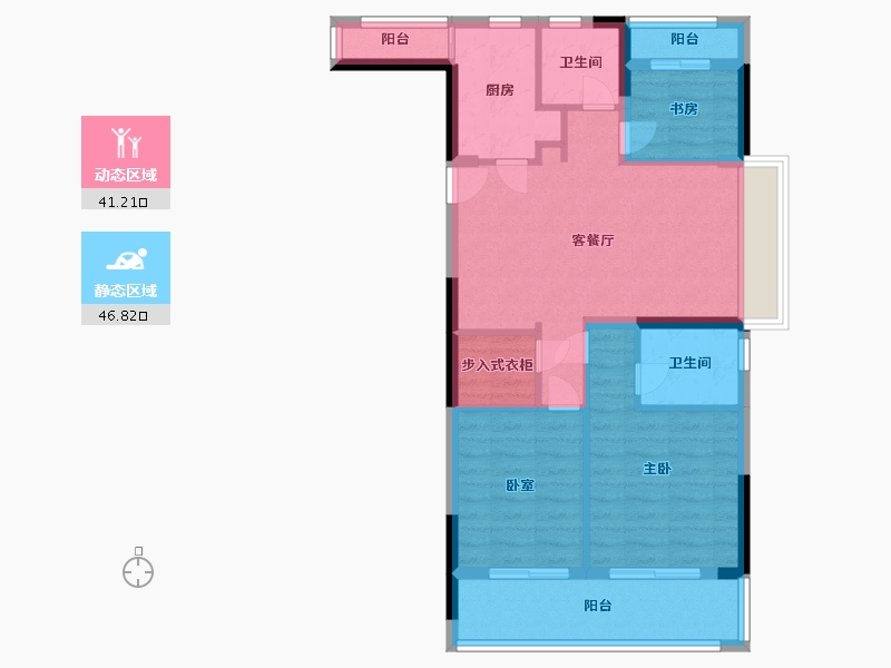 浙江省-宁波市-荣安·春和景明-78.19-户型库-动静分区