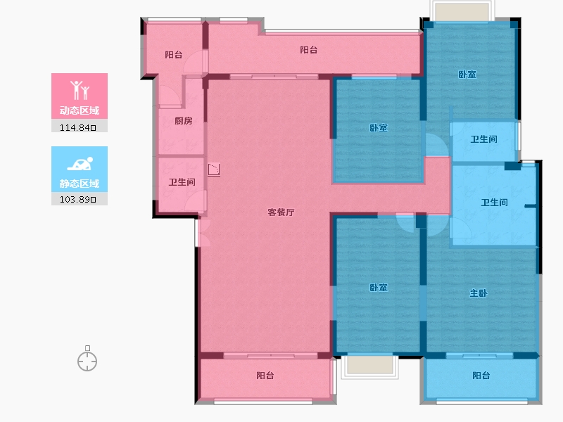 福建省-泉州市-兴进豪园三期-199.41-户型库-动静分区