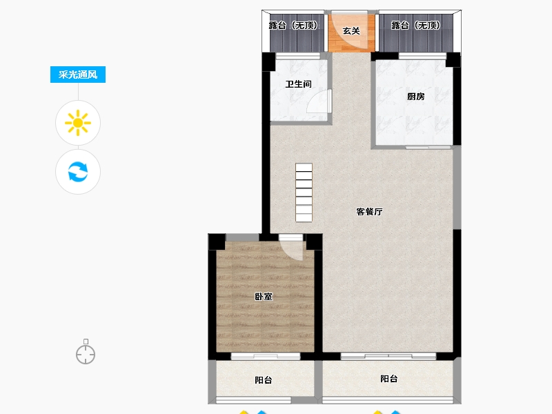 福建省-漳州市-漳发名都-82.47-户型库-采光通风