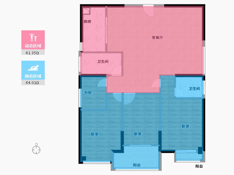 福建省-龙岩市-建发津湖印-114.00-户型库-动静分区