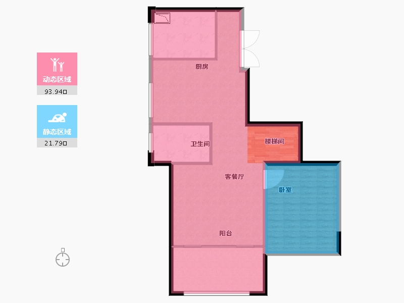 浙江省-丽水市-东方嘉苑-106.01-户型库-动静分区