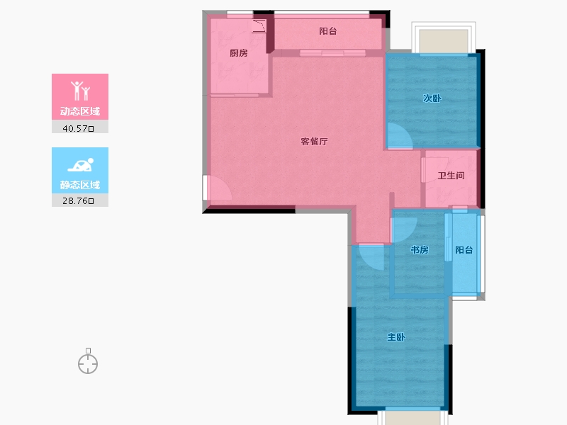 福建省-厦门市-海投自贸城-61.75-户型库-动静分区