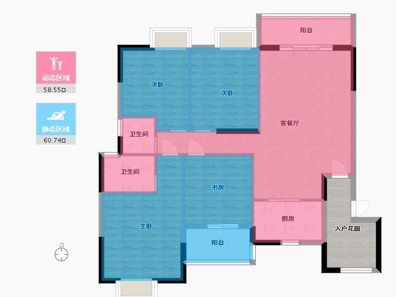 江西省-九江市-新城国际-116.20-户型库-动静分区