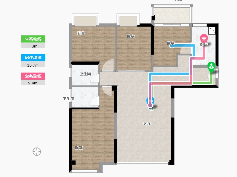 福建省-龙岩市-建发津湖印-113.00-户型库-动静线