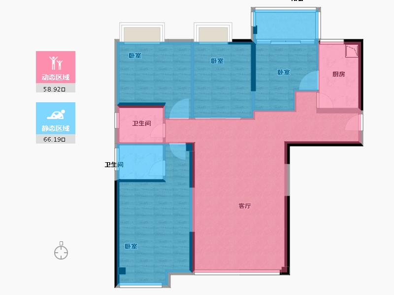 福建省-龙岩市-建发津湖印-113.00-户型库-动静分区