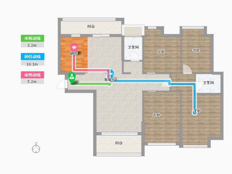 江西省-九江市-新城国际-118.56-户型库-动静线