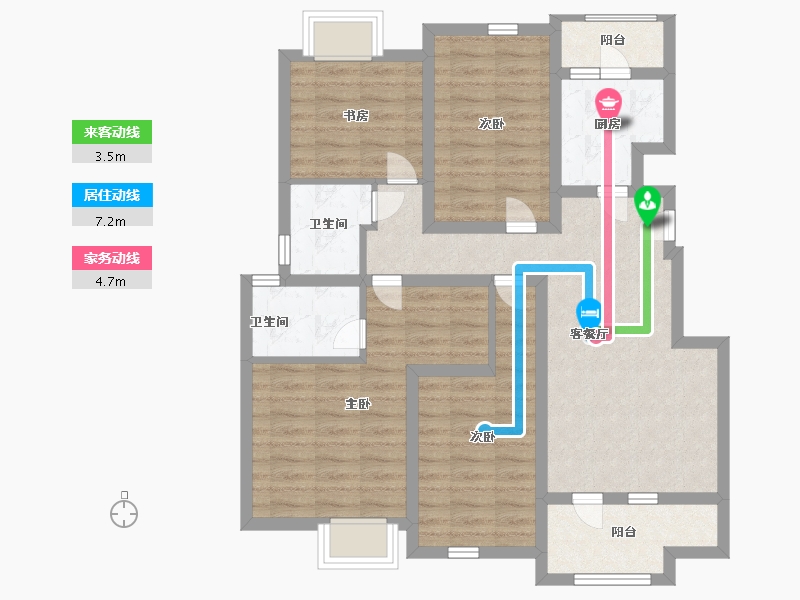 江西省-南昌市-北大资源智汇苑-88.00-户型库-动静线