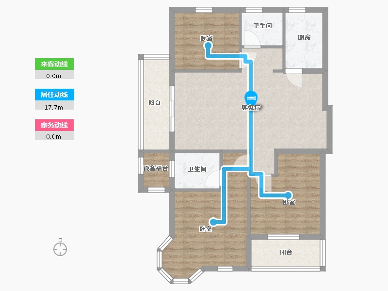 浙江省-嘉兴市-湖畔首府-87.01-户型库-动静线