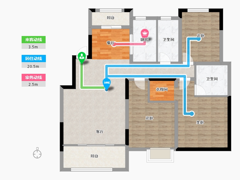 山东省-济南市-中建长清湖-106.29-户型库-动静线