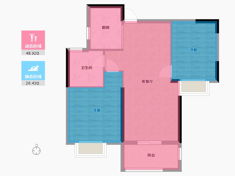 江西省-南昌市-保利心语-68.00-户型库-动静分区