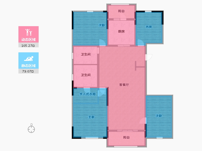 江西省-九江市-满庭春MOMΛ朝阳里-167.00-户型库-动静分区