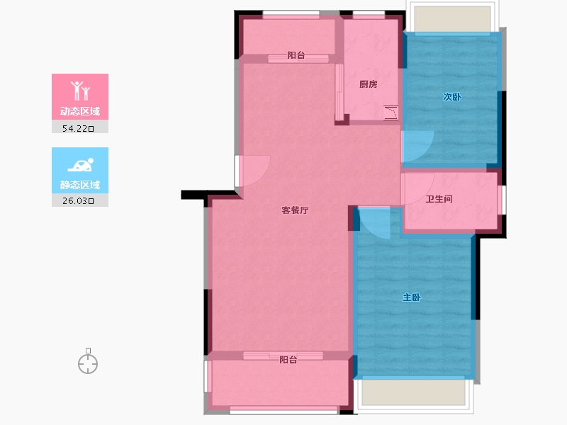 福建省-南平市-御景峰-71.38-户型库-动静分区