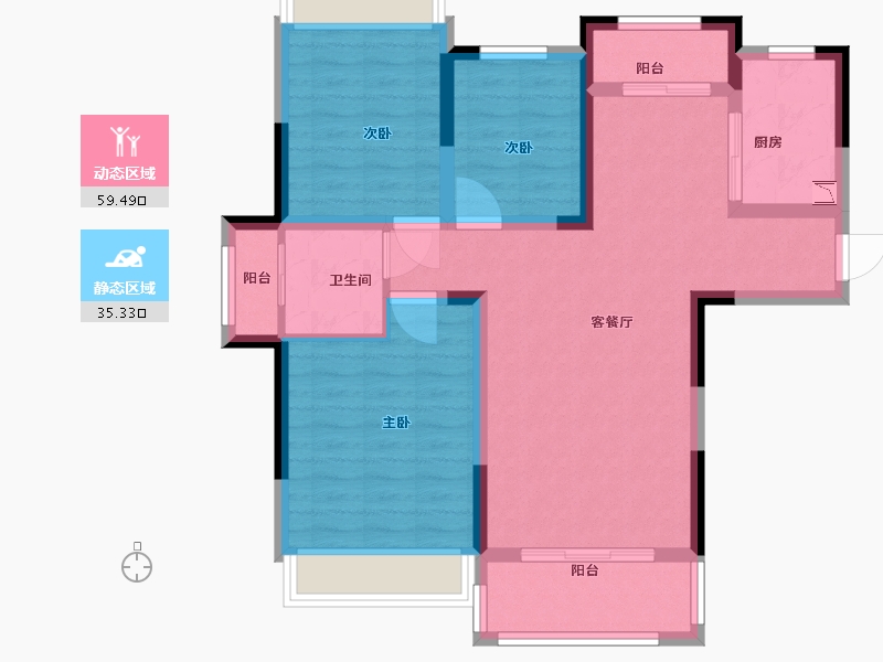 福建省-南平市-御景峰-84.00-户型库-动静分区