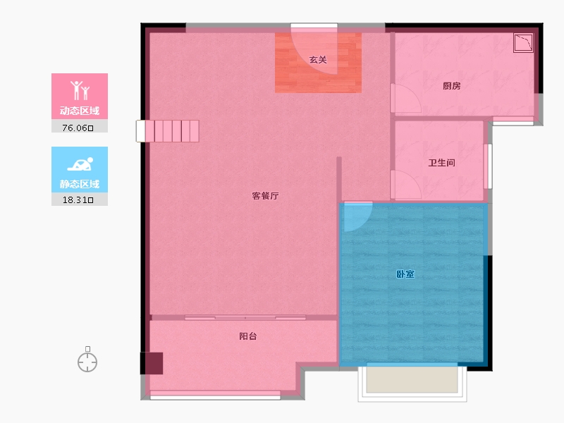 福建省-漳州市-漳发名都-87.29-户型库-动静分区