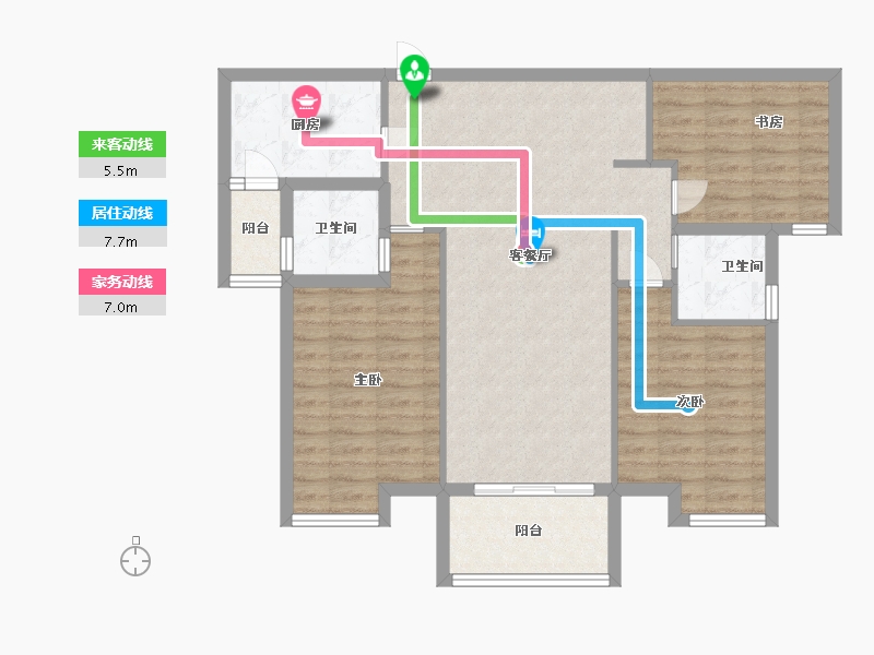 江西省-九江市-新城国际-93.60-户型库-动静线