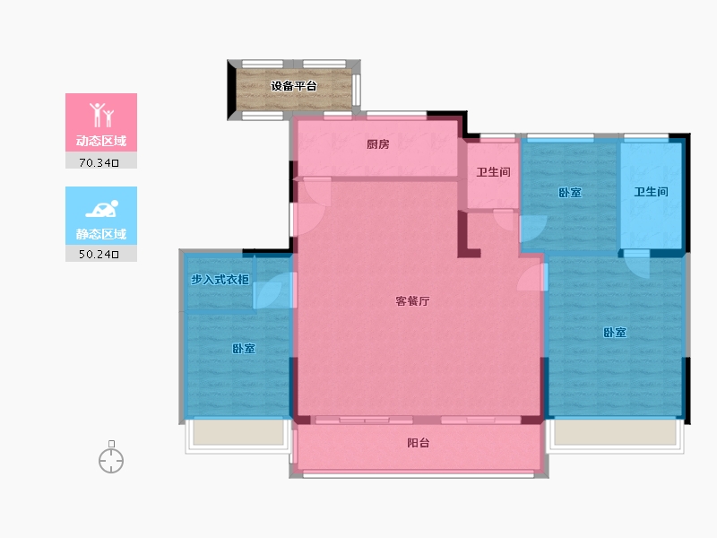 浙江省-嘉兴市-阳光城瑞俊·檀映里-113.78-户型库-动静分区