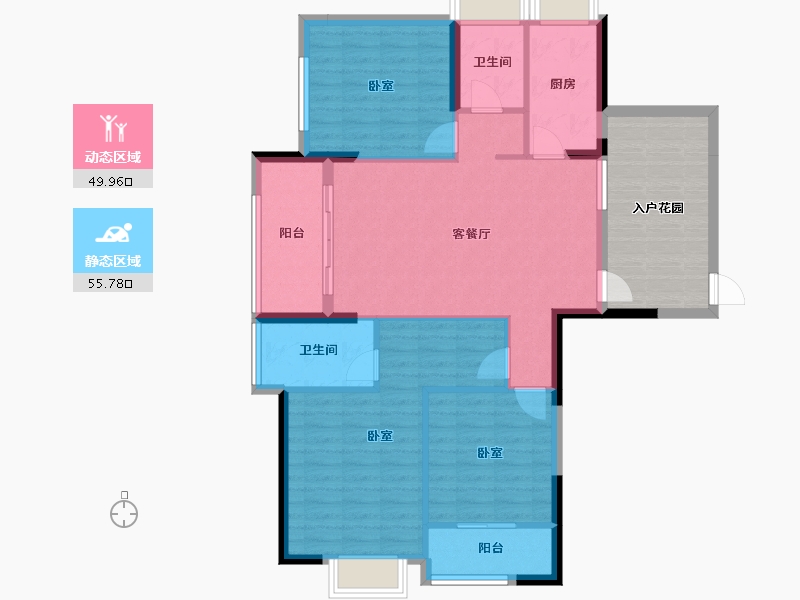 福建省-福州市-群升江山城-108.45-户型库-动静分区