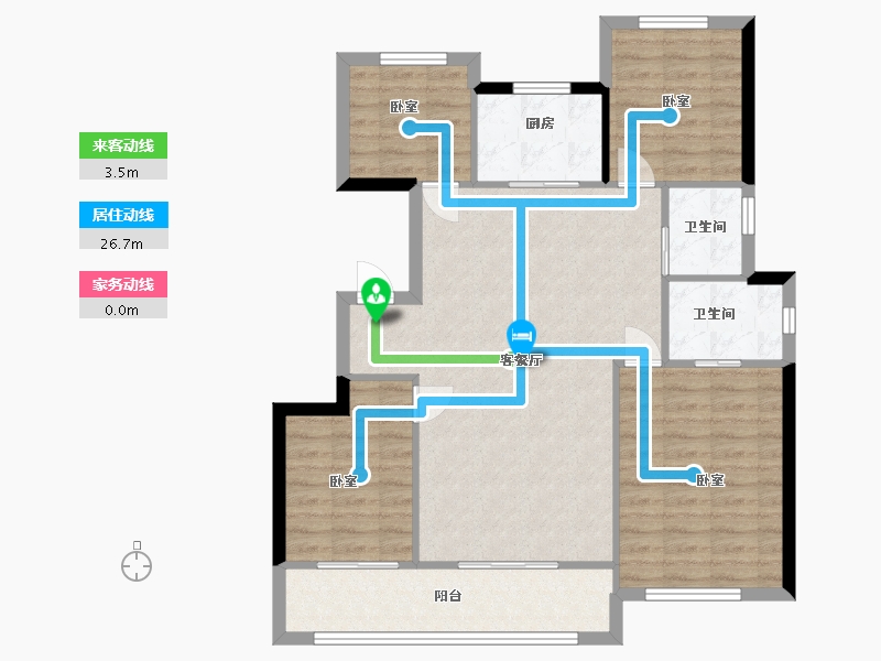 浙江省-温州市-苍南金麟府-93.00-户型库-动静线