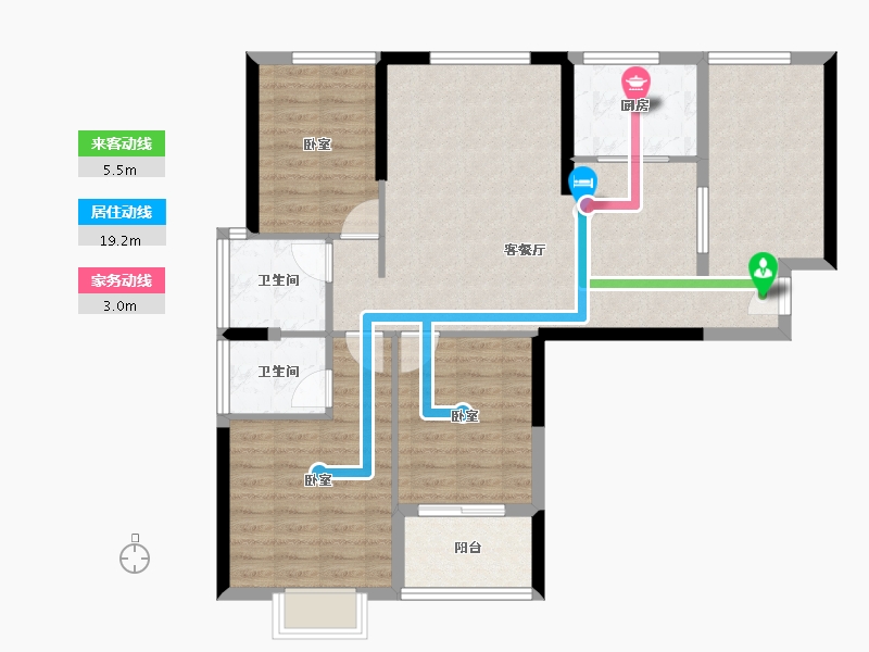 福建省-福州市-群升江山城-94.92-户型库-动静线