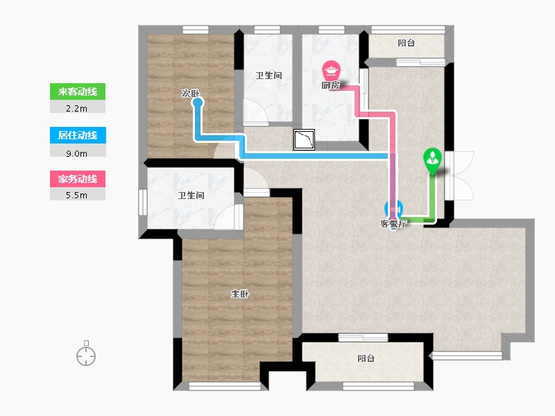 江西省-南昌市-新力帝泊湾-78.00-户型库-动静线