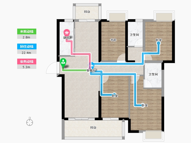 福建省-莆田市-富力院士廷-109.00-户型库-动静线