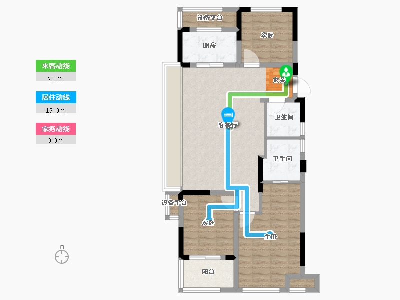 浙江省-台州市-旭辉府-85.99-户型库-动静线