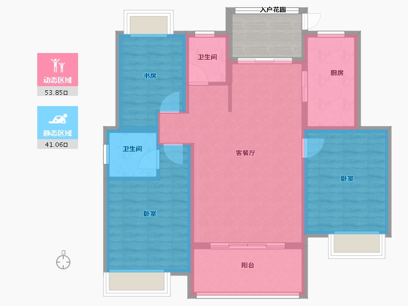 江西省-上饶市-博园湾-90.01-户型库-动静分区