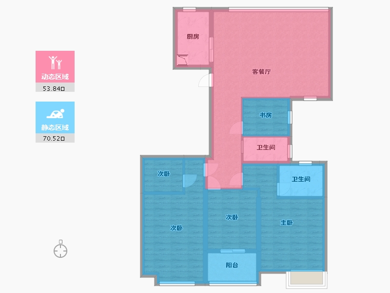 江西省-九江市-九江·金鹏城-111.20-户型库-动静分区