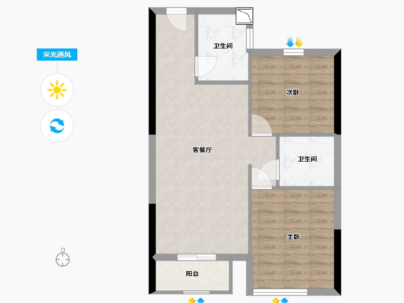 江西省-南昌市-新力范-62.01-户型库-采光通风