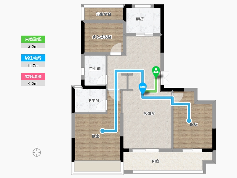 浙江省-金华市-兰城印-87.00-户型库-动静线