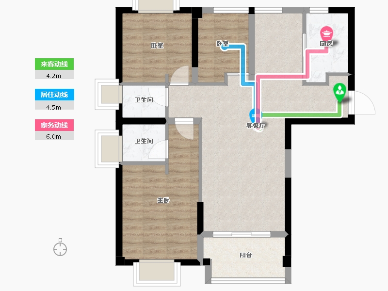 福建省-泉州市-舒华奥体中心-73.90-户型库-动静线