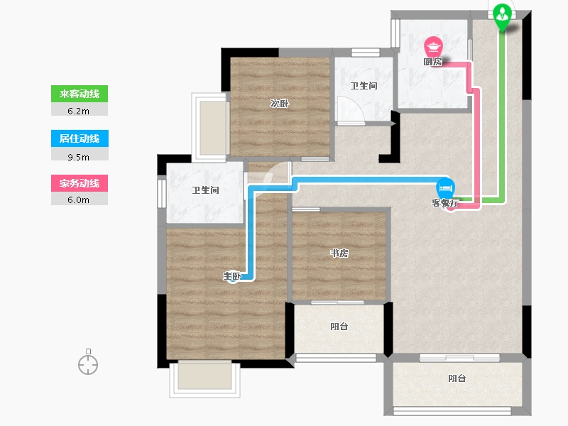 江西省-九江市-新城国际-84.81-户型库-动静线