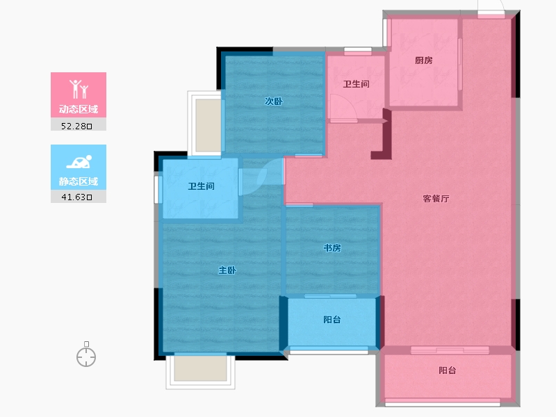 江西省-九江市-新城国际-84.81-户型库-动静分区