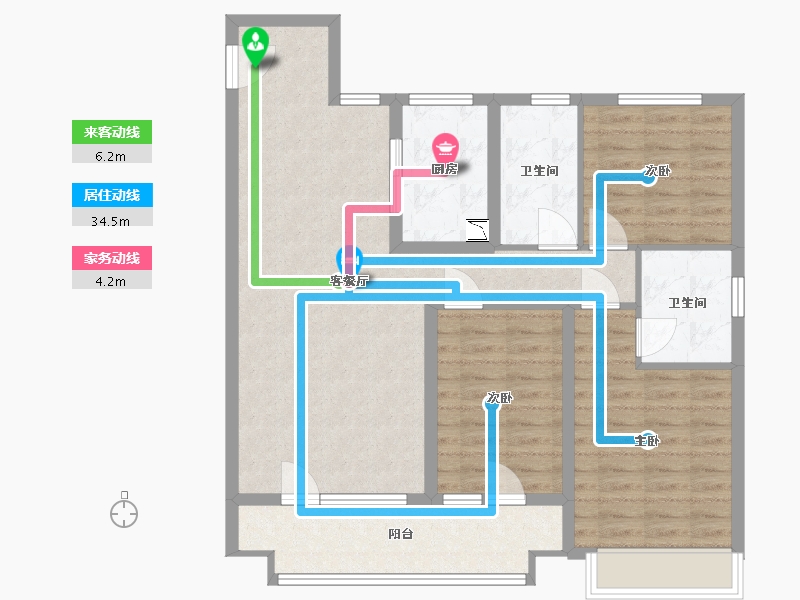 山东省-日照市-金科集美景致-95.00-户型库-动静线