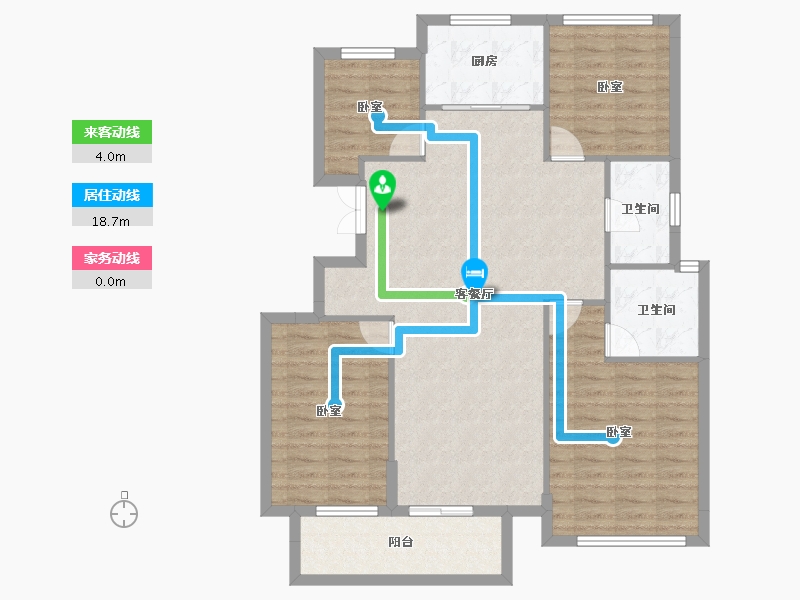 浙江省-湖州市-安吉新城凤凰里-102.00-户型库-动静线