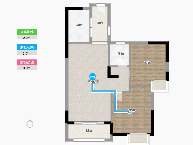 江西省-九江市-新城国际-70.25-户型库-动静线