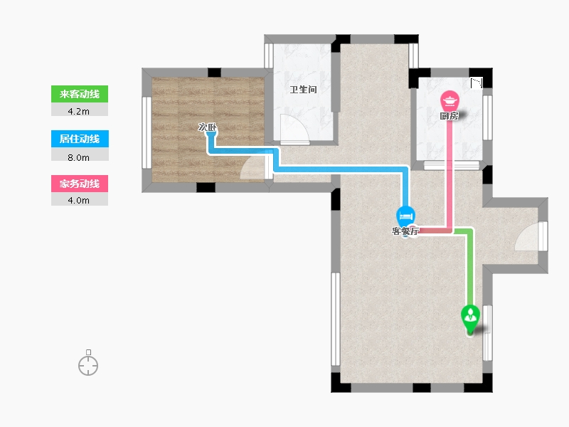 福建省-福州市-世茂泰禾青云小镇-50.93-户型库-动静线