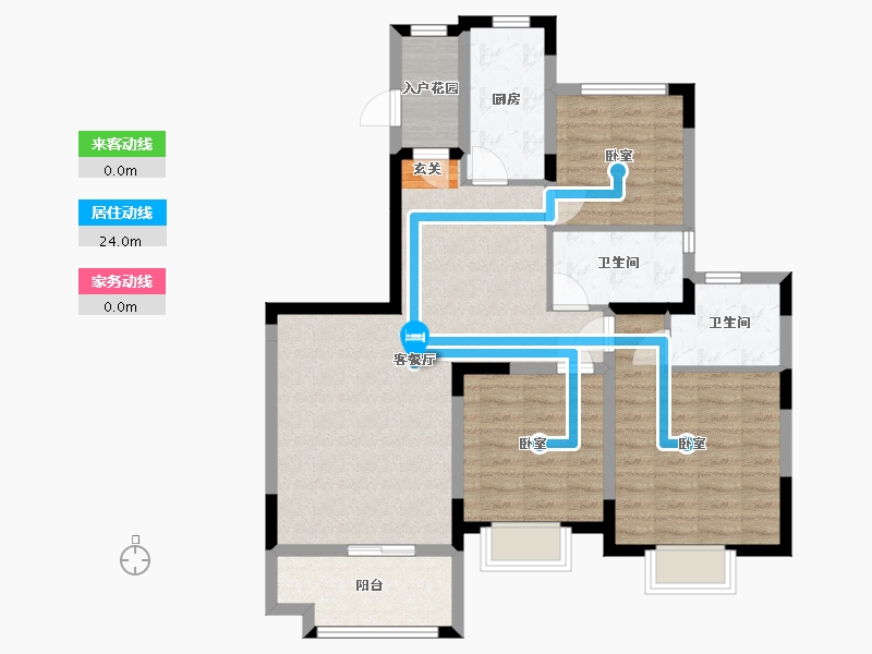 宁夏回族自治区-银川市-银川恒大御景半岛三期珍珠湾-91.53-户型库-动静线