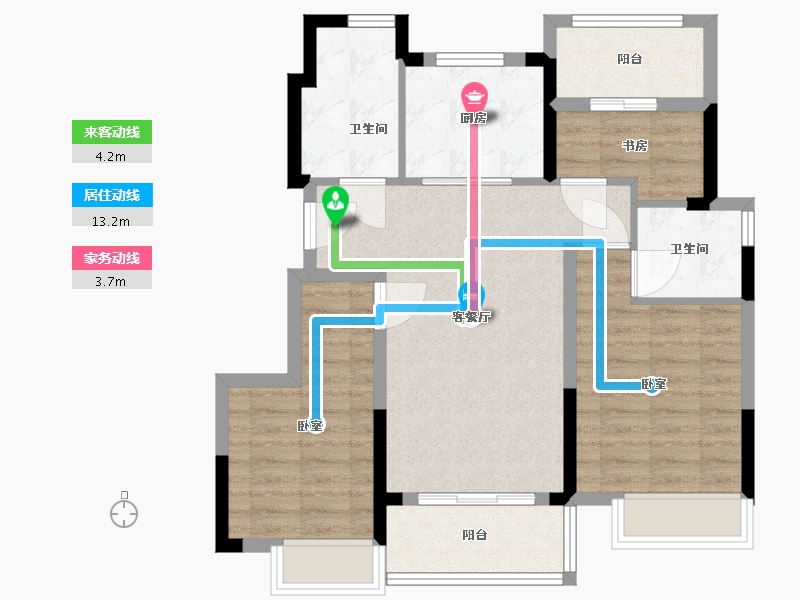 浙江省-宁波市-荣安·春和景明-77.01-户型库-动静线