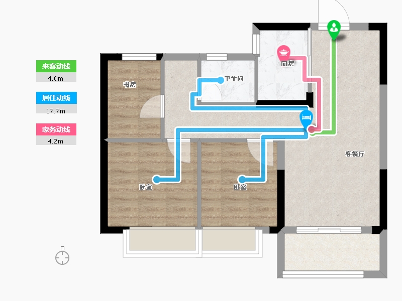 浙江省-绍兴市-中南漫悦湾-63.00-户型库-动静线