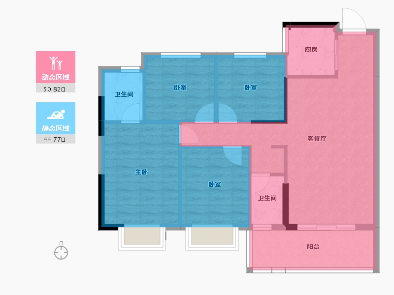 福建省-三明市-万春.珑熙郡-86.22-户型库-动静分区