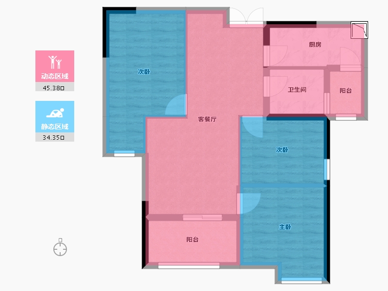 江西省-南昌市-公园壹号-71.00-户型库-动静分区