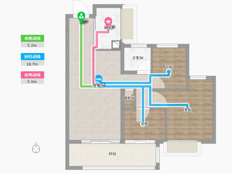 福建省-厦门市-角美大唐世家-71.01-户型库-动静线