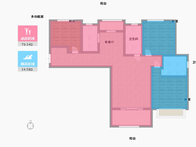 江西省-景德镇市-鹭金·昌江府-100.00-户型库-动静分区