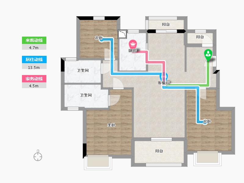 江西省-南昌市-保利心语-93.99-户型库-动静线