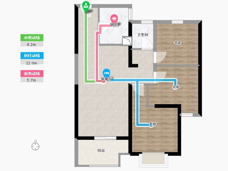 江西省-南昌市-南昌新城吾悦广场-79.00-户型库-动静线