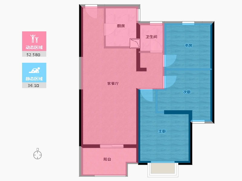 江西省-南昌市-南昌新城吾悦广场-79.00-户型库-动静分区