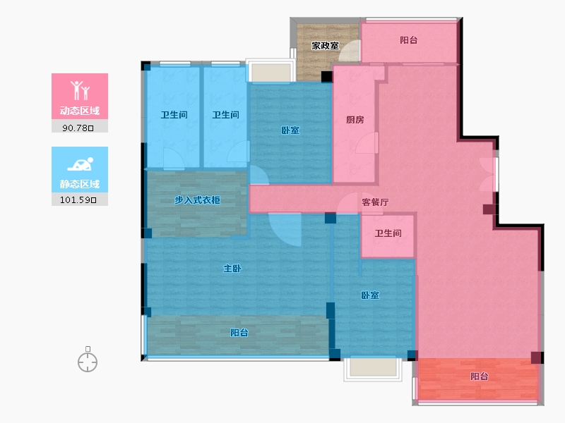 福建省-泉州市-兴进豪园三期-183.05-户型库-动静分区